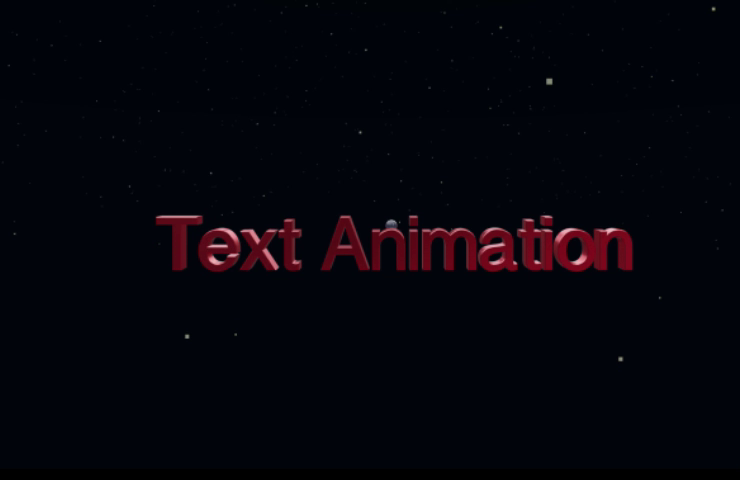 3D Text Animation